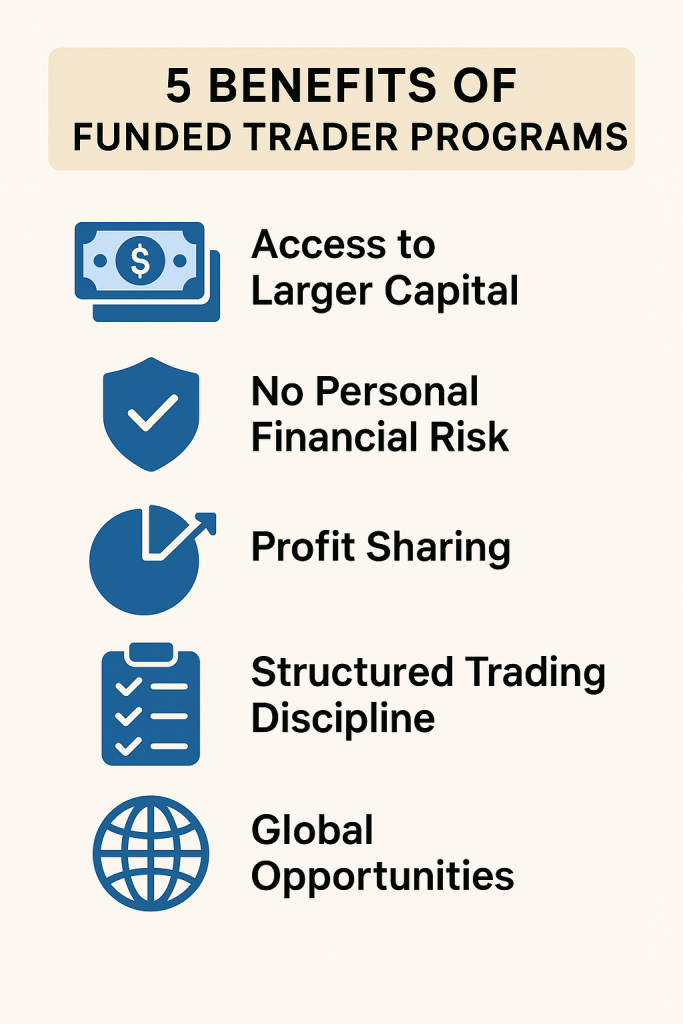 The Amazing Benefits of Funded Trader Programs for Independent Traders. 2 Benefits of Funded Trade